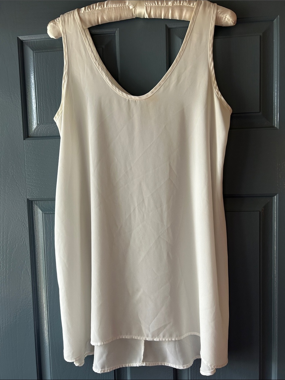 Soprano Soft White Sleeveless Tank Top